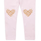 Leggings com glitter em formato de coração para meninas Epic Threads, rosa, tamanho 4T