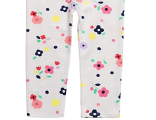 Leggings elásticas para bebês meninas First Impressions, tamanho 12 meses, branca