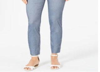 Calça skinny feminina Charter Club Tummy Control, azul, tamanho 2, pequena