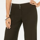 Calça feminina elástica de perna larga, verde musgo, tamanho 2, da Style &amp; Co