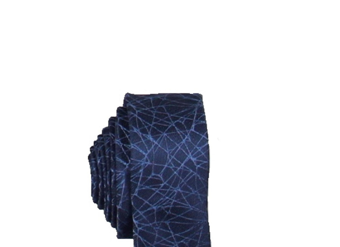 Gravata profissional masculina INC International Concepts Broken Mirrors azul tamanho regular