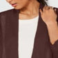 Cardigan Alfani Feminino Novelty Stitch Marrom Tamanho Médio