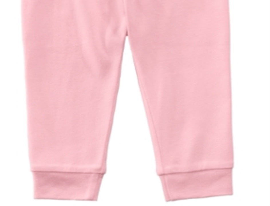 Calça jogger de algodão para bebê First Impressions, rosa, tamanho 3-6 meses