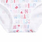 Maidenform Roupa íntima hipster estampada sem costura para meninas pequenas e grandes, branca, tamanho médio