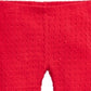 Legging texturizada para bebê menina First Impressions vermelha tamanho 24 meses
