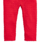 Legging texturizada para bebê menina First Impressions vermelha tamanho 24 meses