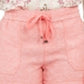 TLC Stores, LLC Shorts de linho femininos, brancos, tamanho grande