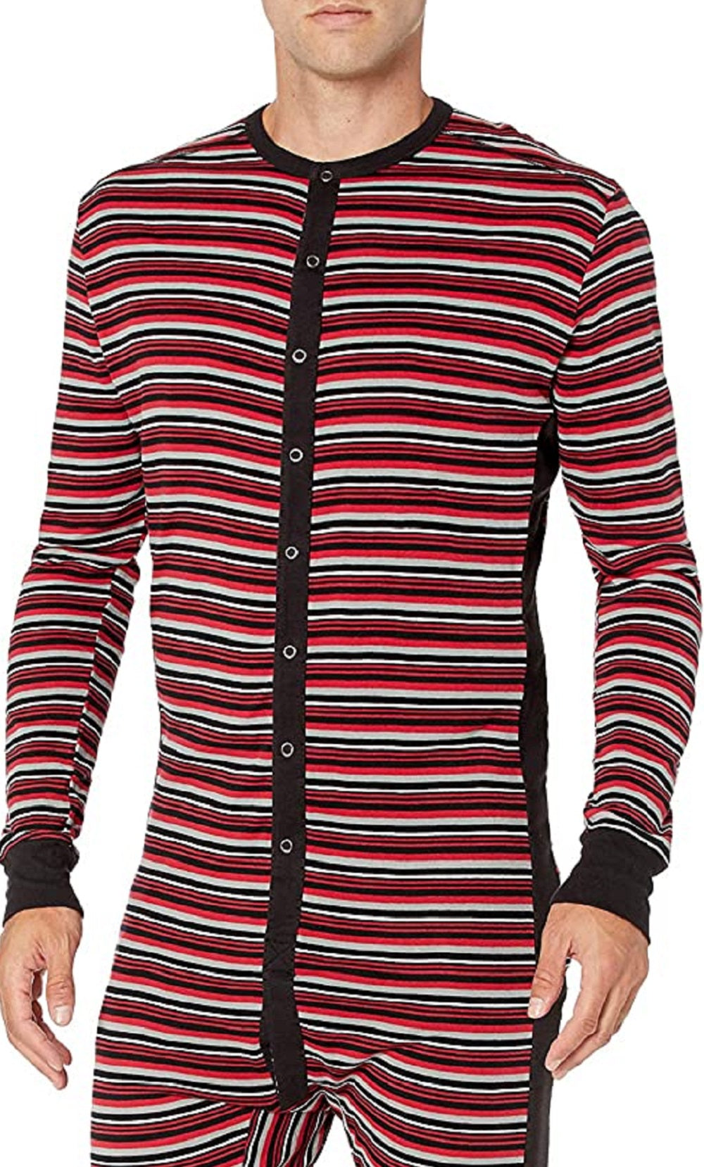 2(X)Ist Macacão de algodão masculino, pijama vermelho, tamanho médio