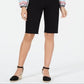 Bermuda feminina estilo &amp; co, preta, tamanho 4