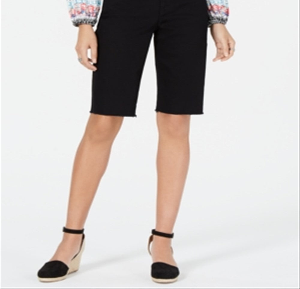 Bermuda feminina estilo &amp; co, preta, tamanho 4
