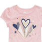 Camiseta infantil Epic Threads com corações para meninas, rosa, tamanho 3T