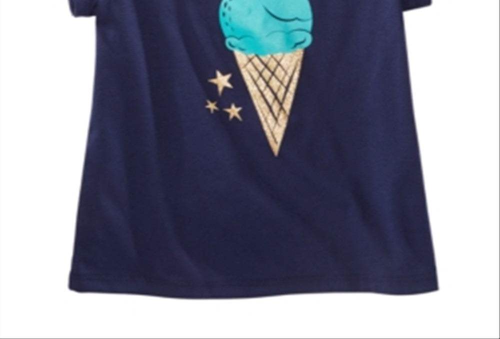 Camiseta estampada para meninas Epic Threads, azul, tamanho 6X