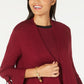Cardigan feminino Alfani com manga amarrada, vermelho, tamanho pequeno G
