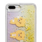 Capa de celular Kakao masculina com glitter, amarela, tamanho regular