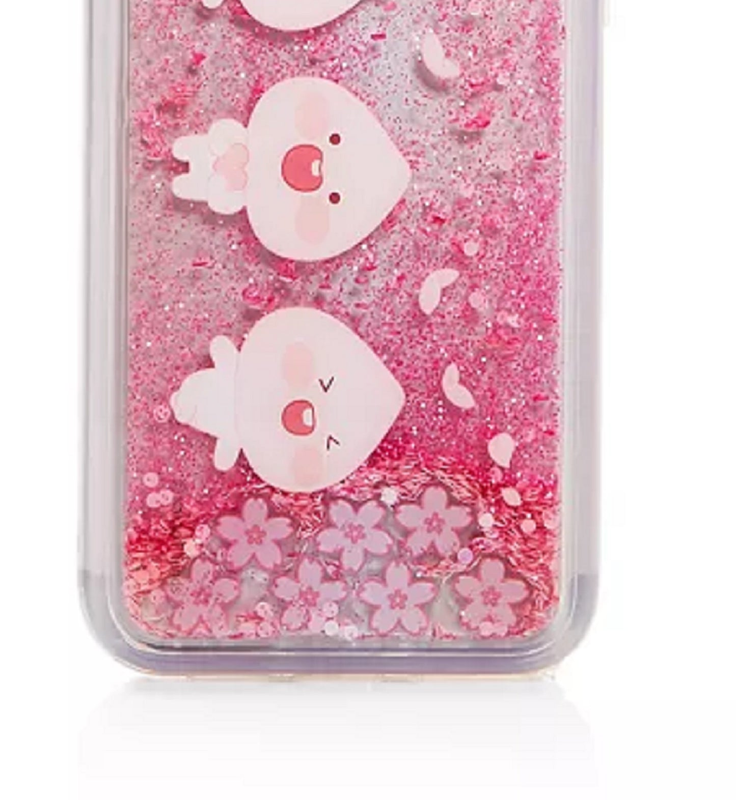 Capa de celular Kakao masculina com glitter rosa tamanho regular