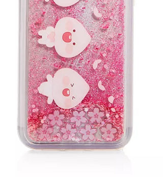 Capa de celular Kakao masculina com glitter rosa tamanho regular