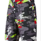 Shorts de treino Nike Dri FIT Camo para meninos, cinza, tamanho médio