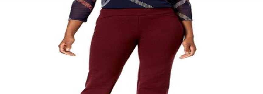 Calça legging feminina Charter Club Cambridge Slim Leg para emagrecimento da barriga, marrom, tamanho 8P