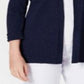 Karen Scott Cardigan Feminino Canelado Jugo Azul Tamanho P