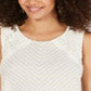 Blusa feminina listrada sem mangas estilo &amp; co, marrom, tamanho GG