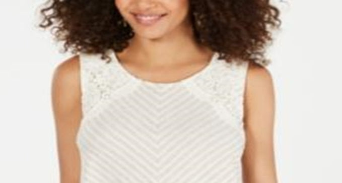 Blusa feminina listrada sem mangas estilo &amp; co, marrom, tamanho GG