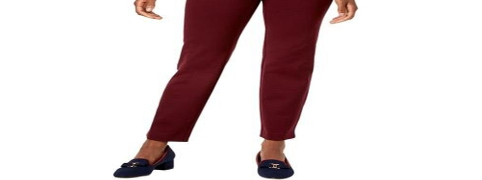 Calça legging feminina Charter Club Cambridge Slim Leg para emagrecimento da barriga, marrom, tamanho 16P