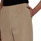 Calça feminina Alfred Dunner Classic Veludo cotelê marrom tamanho 20x4