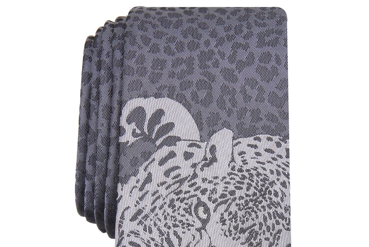 Gravata masculina fina One Skinny Tonal Panther da INC International Concepts, cinza, tamanho regular