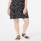 Vestido regata feminino com babados e top estilo &amp; co, preto, tamanho PP