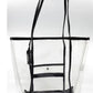 Bolsa tote feminina Kendall + Kylie com logo em PVC, preta, tamanho único