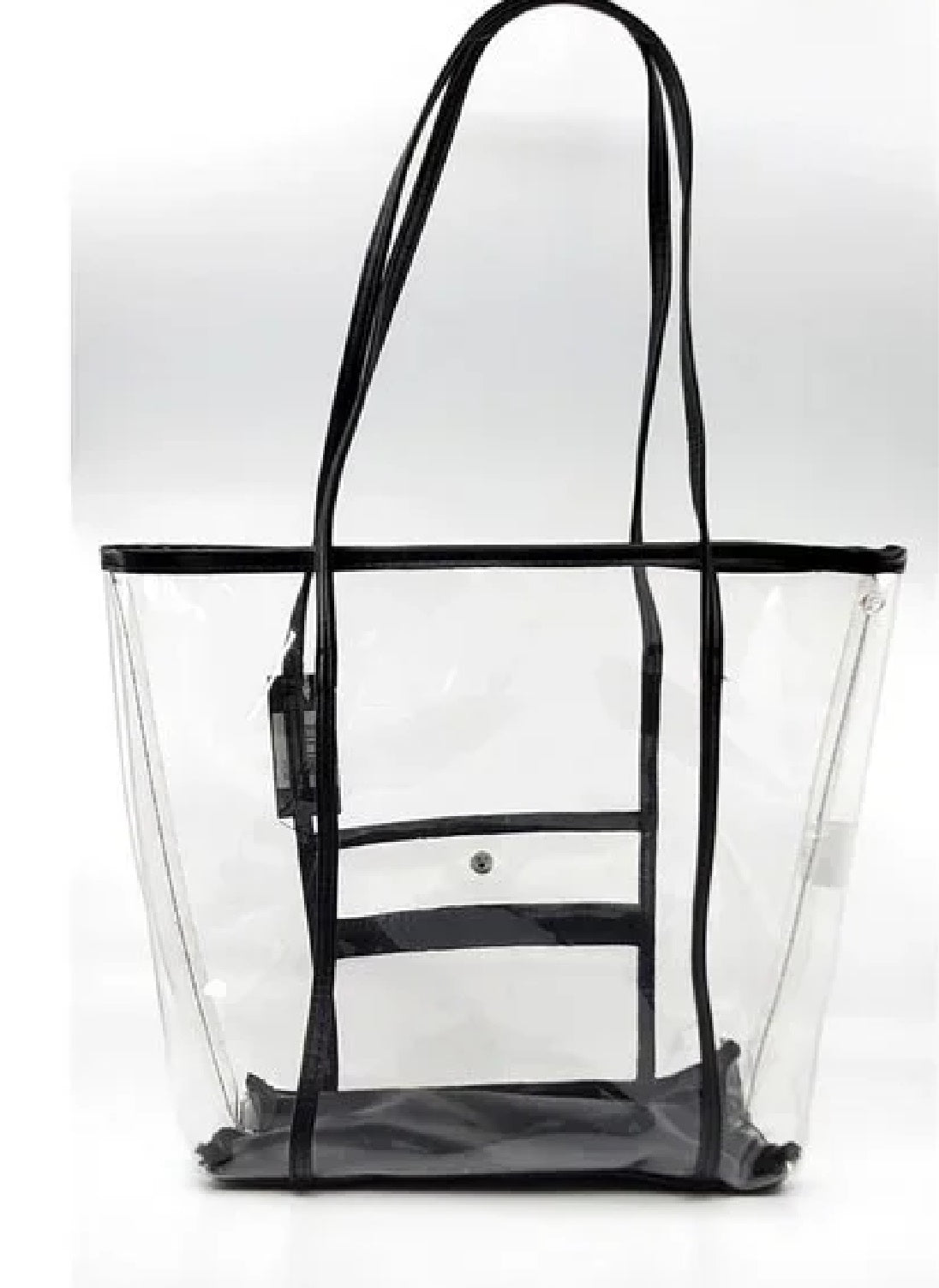 Bolsa tote feminina Kendall + Kylie com logo em PVC, preta, tamanho único