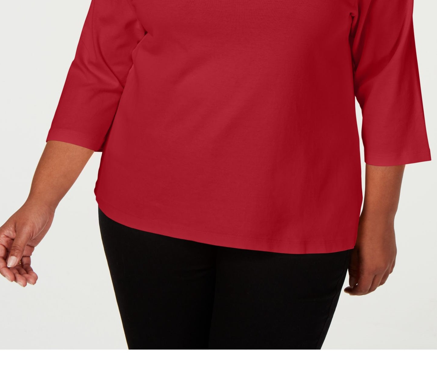 Tommy Hilfiger Blusa Feminina Manga 3/4 Gola Redonda Tamanho 2X