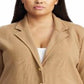 Blazer de malha Ralph Lauren Plus Size Feminino Marrom Tamanho 1X