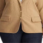 Blazer de malha Ralph Lauren Plus Size Feminino Marrom Tamanho 1X