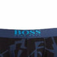 Calção de banho masculino Hugo Boss estampado azul tamanho P