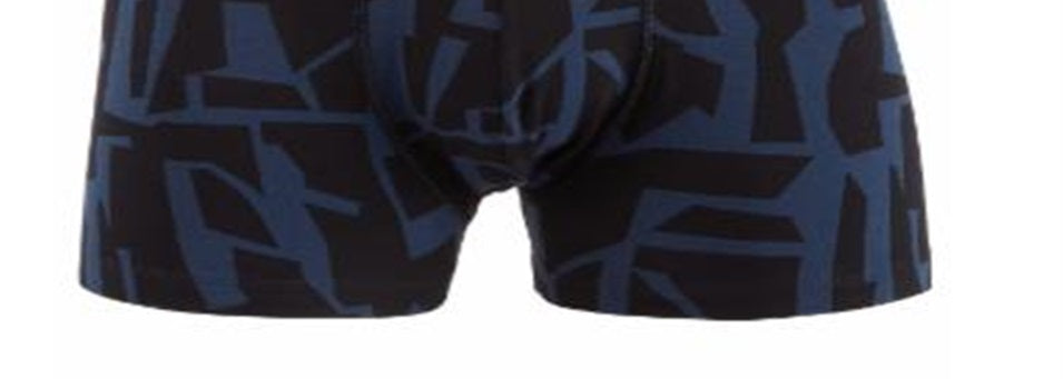 Calção de banho masculino Hugo Boss estampado azul tamanho P