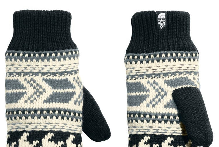 Luva Fair Isle Feminina The North Face Preta Tamanho XS/S