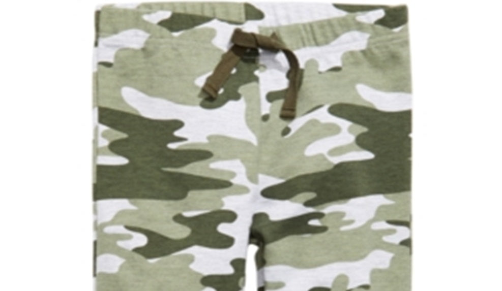 Calça jogger camuflada infantil First Impressions para meninos, cinza, tamanho 3T