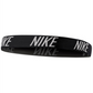 Faixa de cabeça Nike para mulheres, faixa de fitness atlética, preta, regular