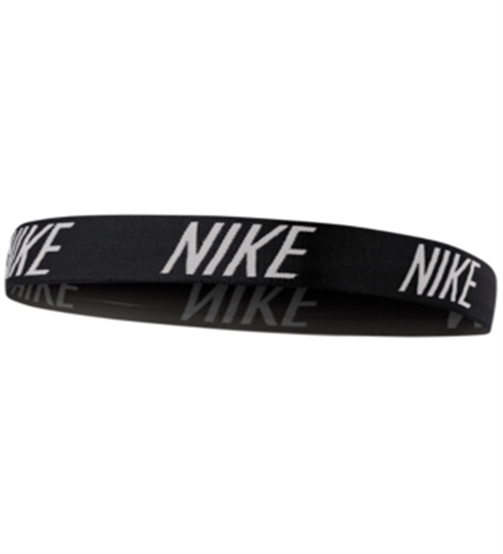 Faixa de cabeça Nike para mulheres, faixa de fitness atlética, preta, regular