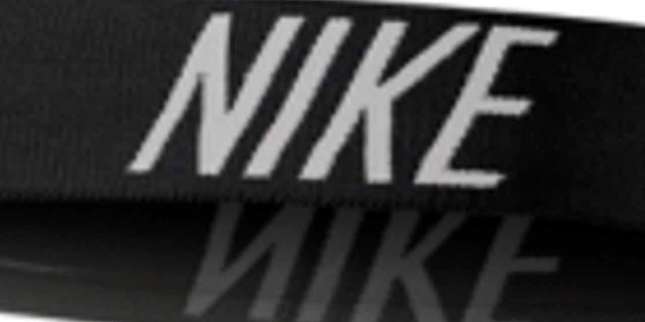 Faixa de cabeça Nike para mulheres, faixa de fitness atlética, preta, regular