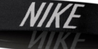 Faixa de cabeça Nike para mulheres, faixa de fitness atlética, preta, regular