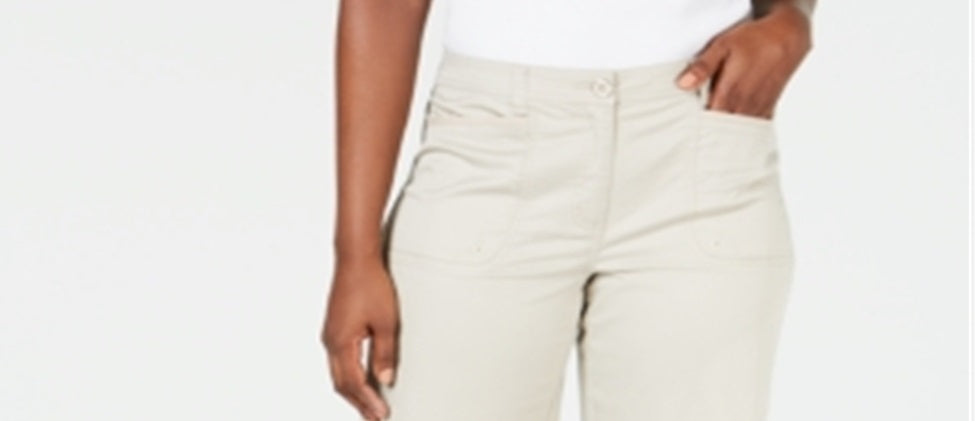 Shorts Karen Scott Feminino com Barra Amarrada Cinza Tamanho 6