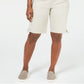 Shorts Karen Scott Feminino com Barra Amarrada Cinza Tamanho 6