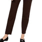 Calça feminina Charter Club Pull-on Ponte Knit Marrom Tamanho 4 Petite