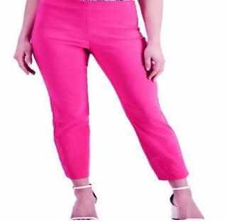 Calça feminina Chelsea Tummy Control Skinny Leg Tornozelo Charter Club Rosa Tamanho 12