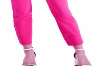 Calça feminina Chelsea Tummy Control Skinny Leg Tornozelo Charter Club Rosa Tamanho 12