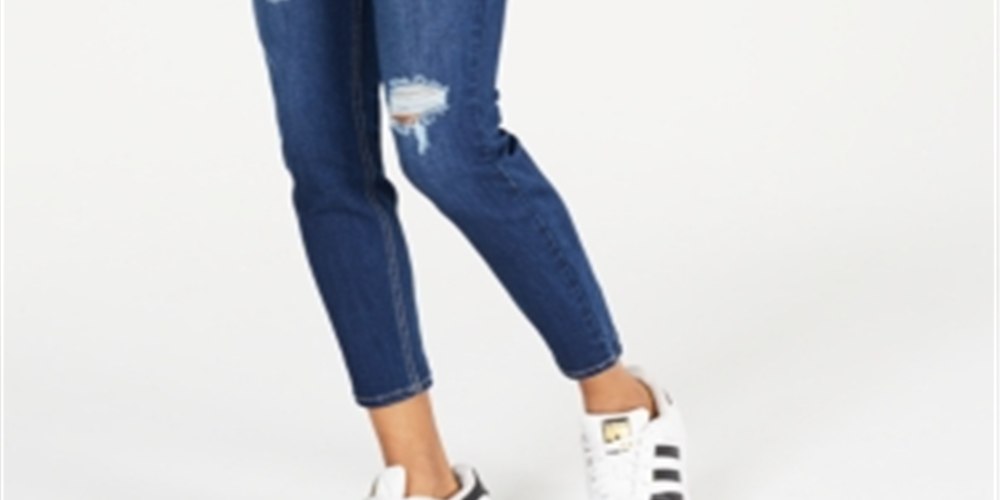 Calça jeans skinny feminina rosa celebridade, cintura alta, azul, tamanho 5