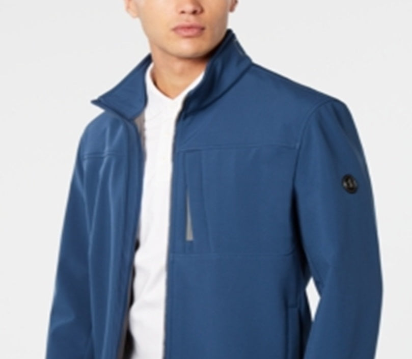 Casaco Calvin Klein Masculino com Zíper Azul Tamanho XX-G