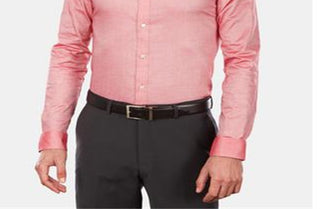 Camisa social masculina Tommy Hilfiger Slim Fit Stretch Solid Vermelha Tamanho 15,5X32-33